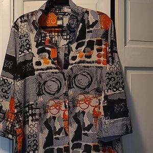 Ali Miles blouse 3/4 sleeve Size L